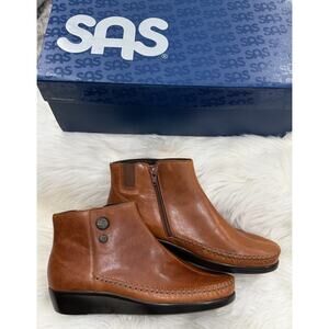 SAS Women Jade Low Boot Shoe 9N Chestnut Leather TRIPAD Technology Fall Fashion